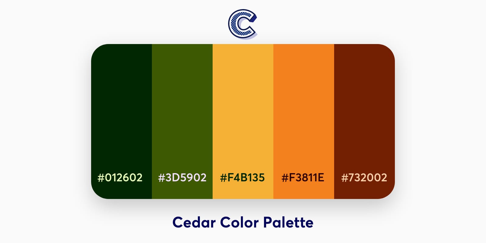 Cedar Colour Chart